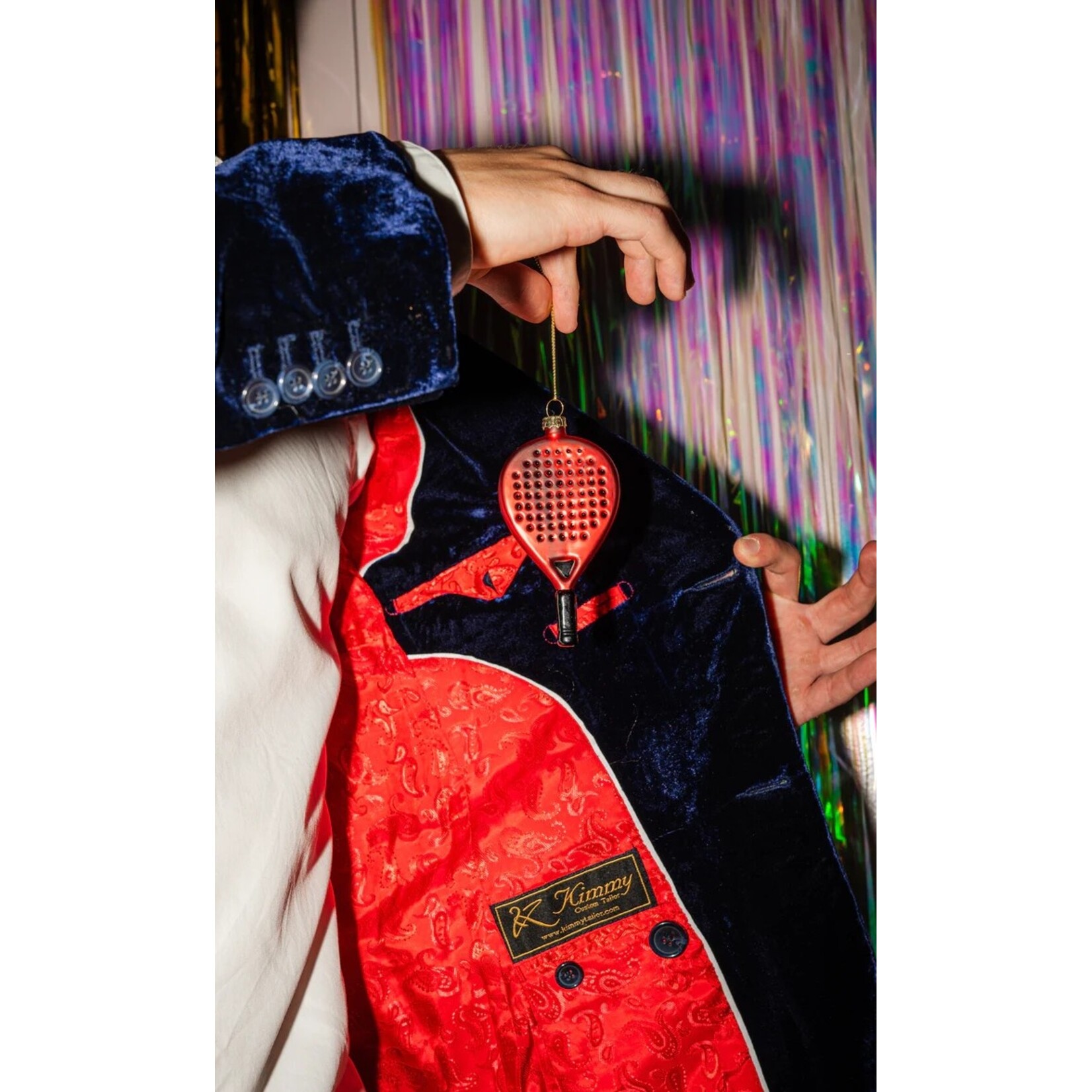 Yup in de boom Padelracket Kerstornament