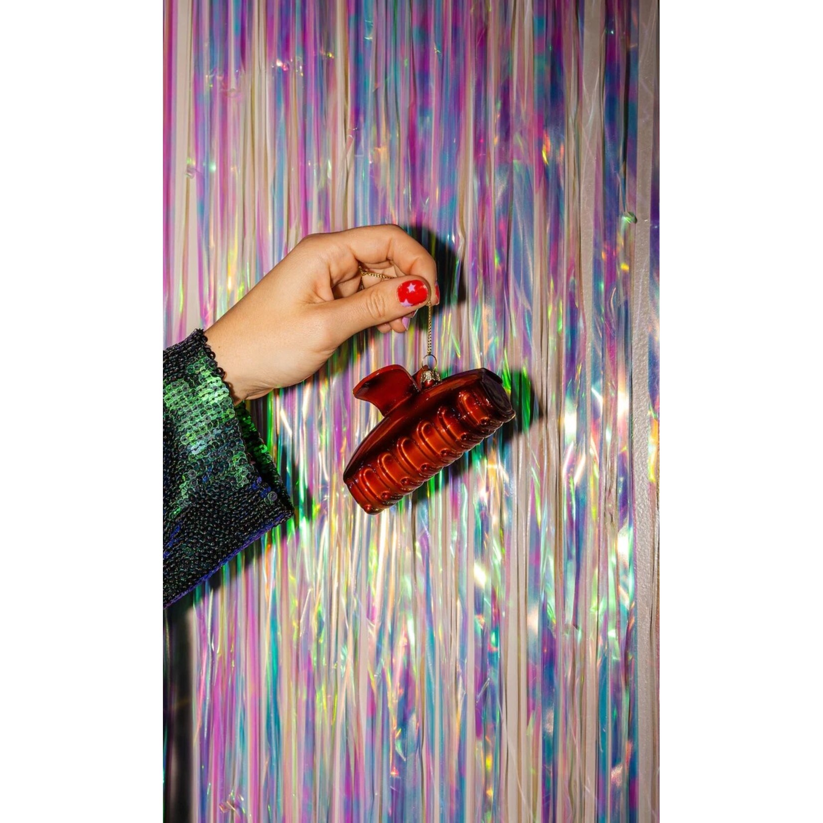 Yup in de boom Salmiak Kerstornament