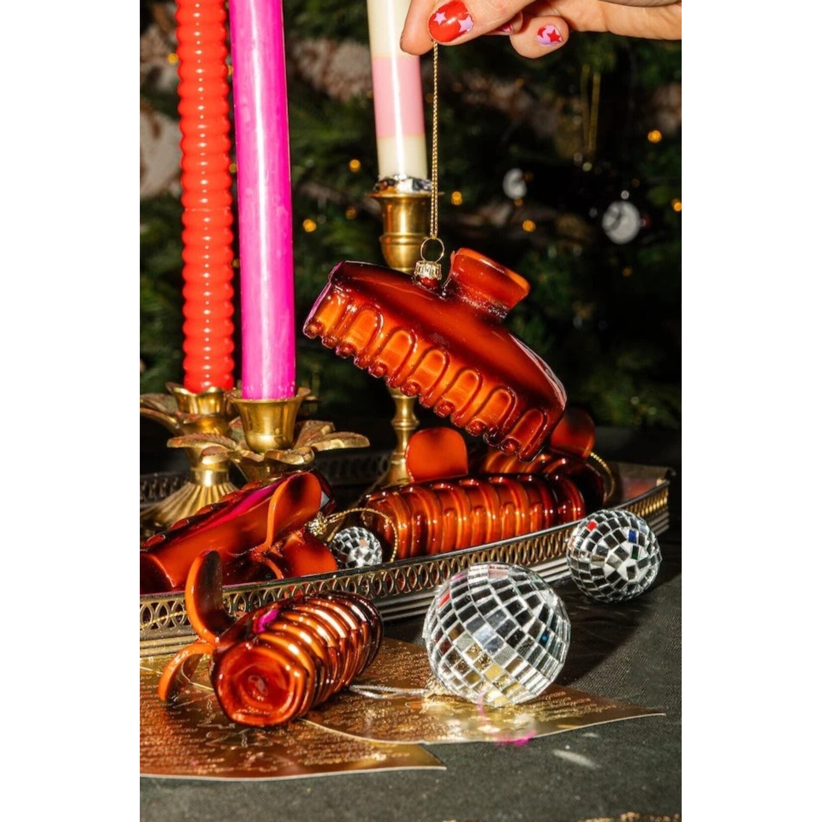 Yup in de boom Salmiak Kerstornament