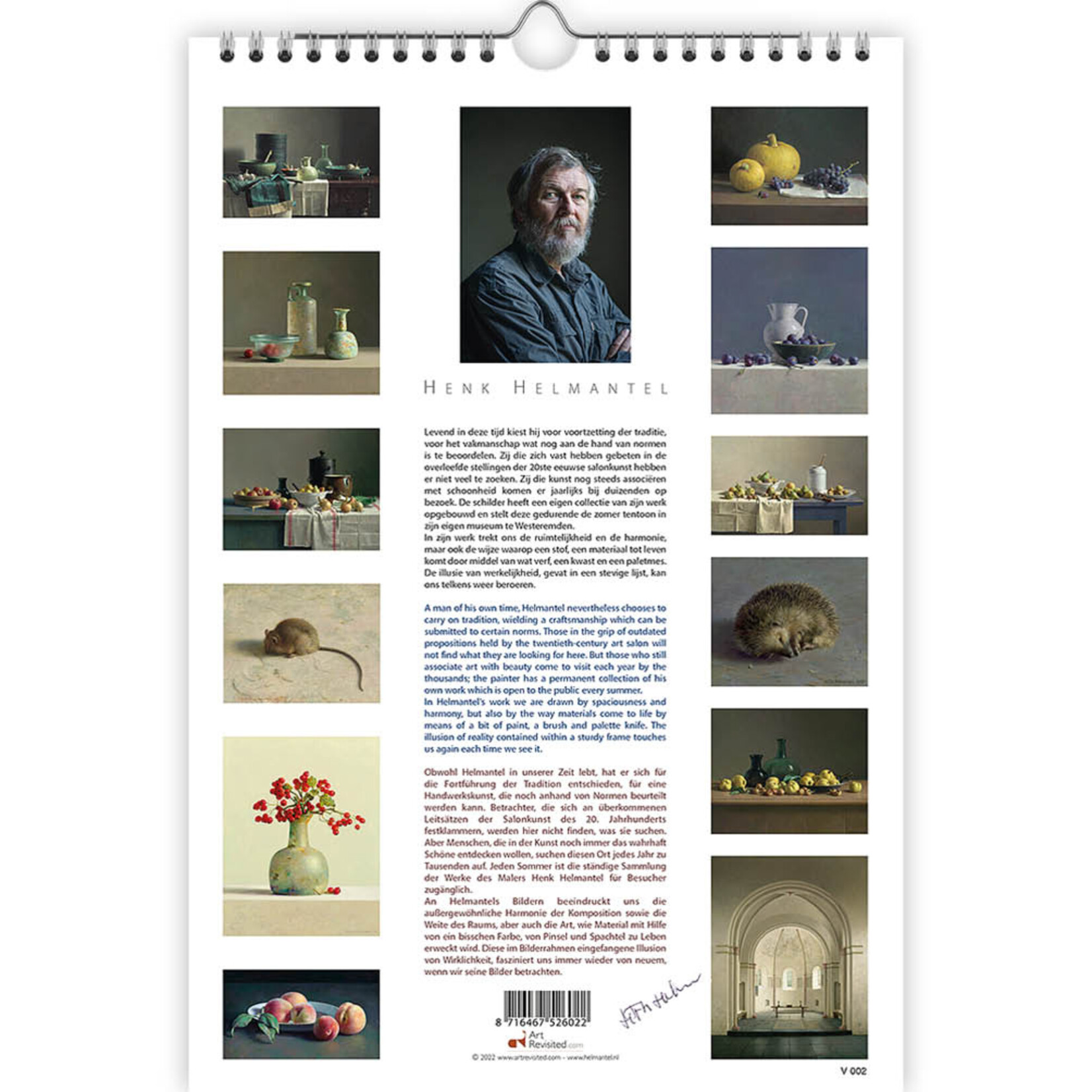 Henk Helmantel verjaardagskalender A4