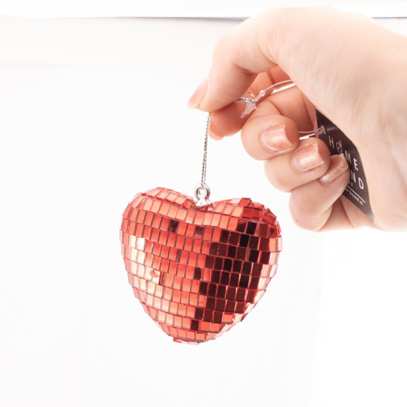 Homebound Hanger disco hart 6,5cm rood