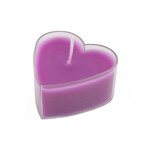 Homebound Waxinelichtje hart, pak van 4 paars
