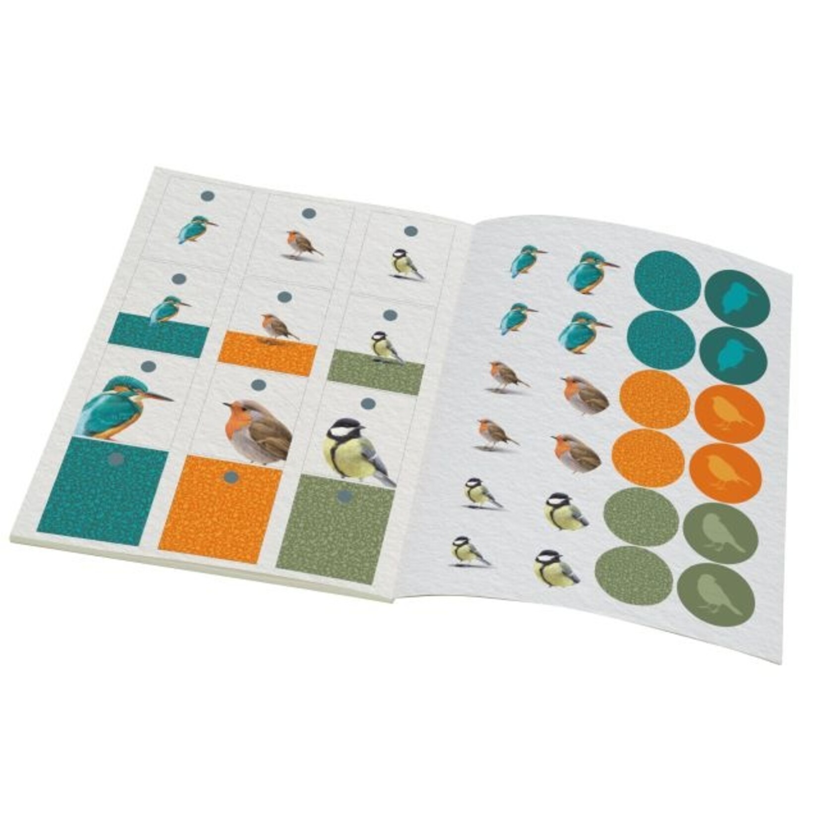 Cadeaupapier: Drie vogels, Elwin van der Kolk, Vogelbescherming Nederland FSC claim: FSC Mix Credit