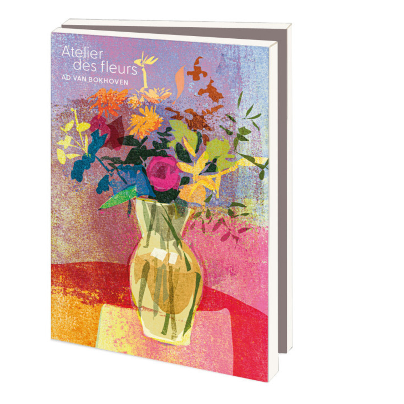 Kaartenmapje met env, klein: Atelier des fleurs, Ad van Bokhoven