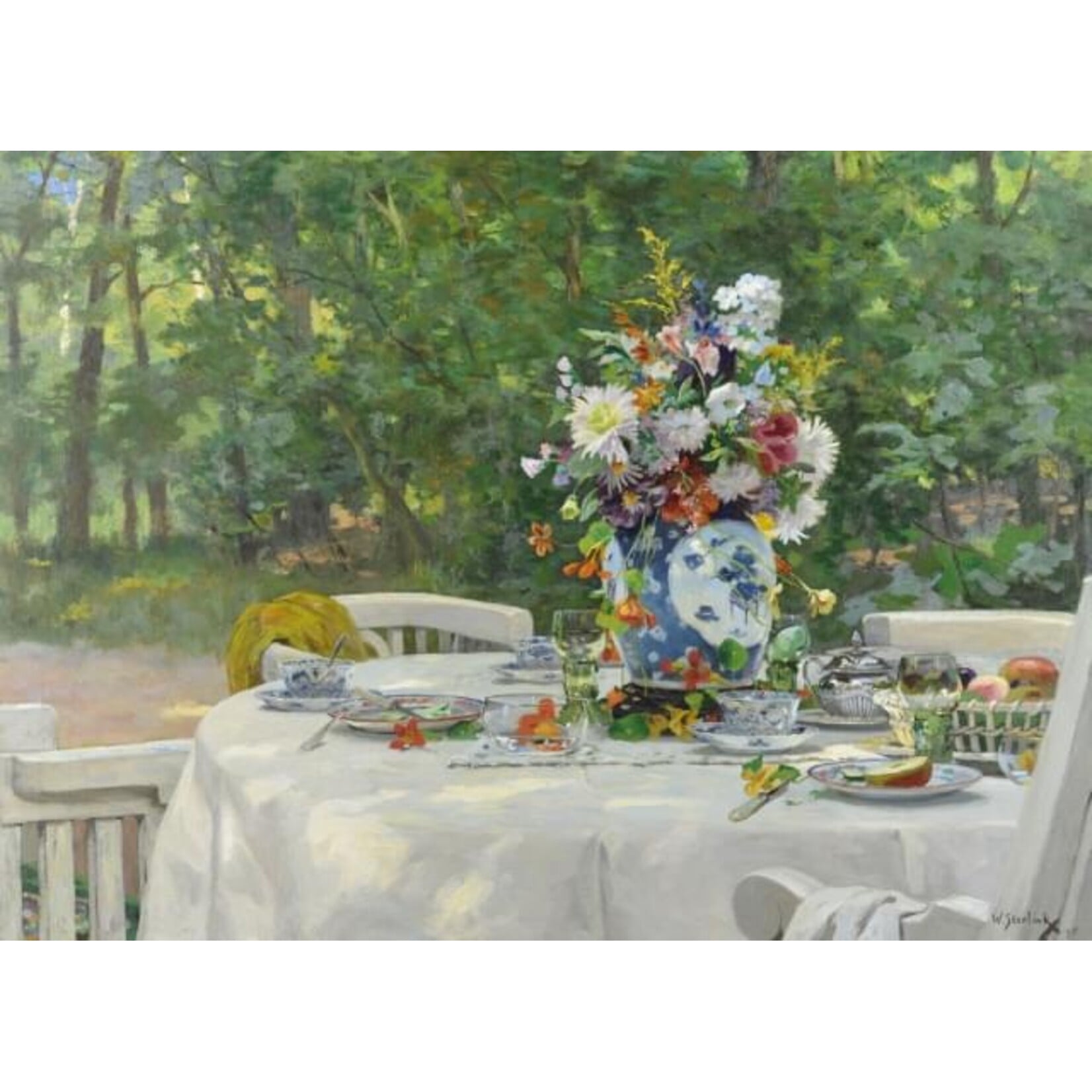 Puzzel (1.000 stukjes): Na de lunch, Willem Steelink jr., Singer Laren