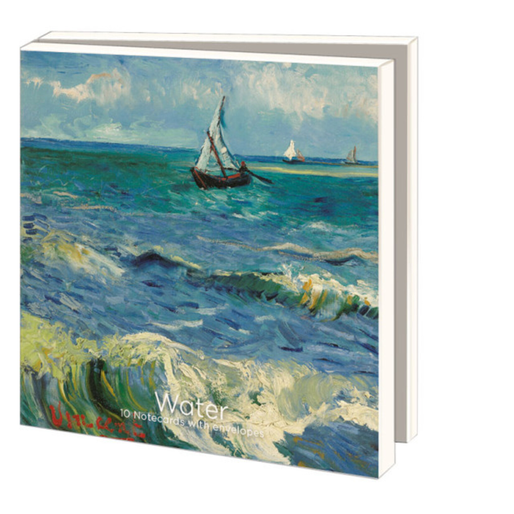 Kaartenmapje met env, vierkant: Water, Van Gogh Museum FSC claim: FSC Mix Credit