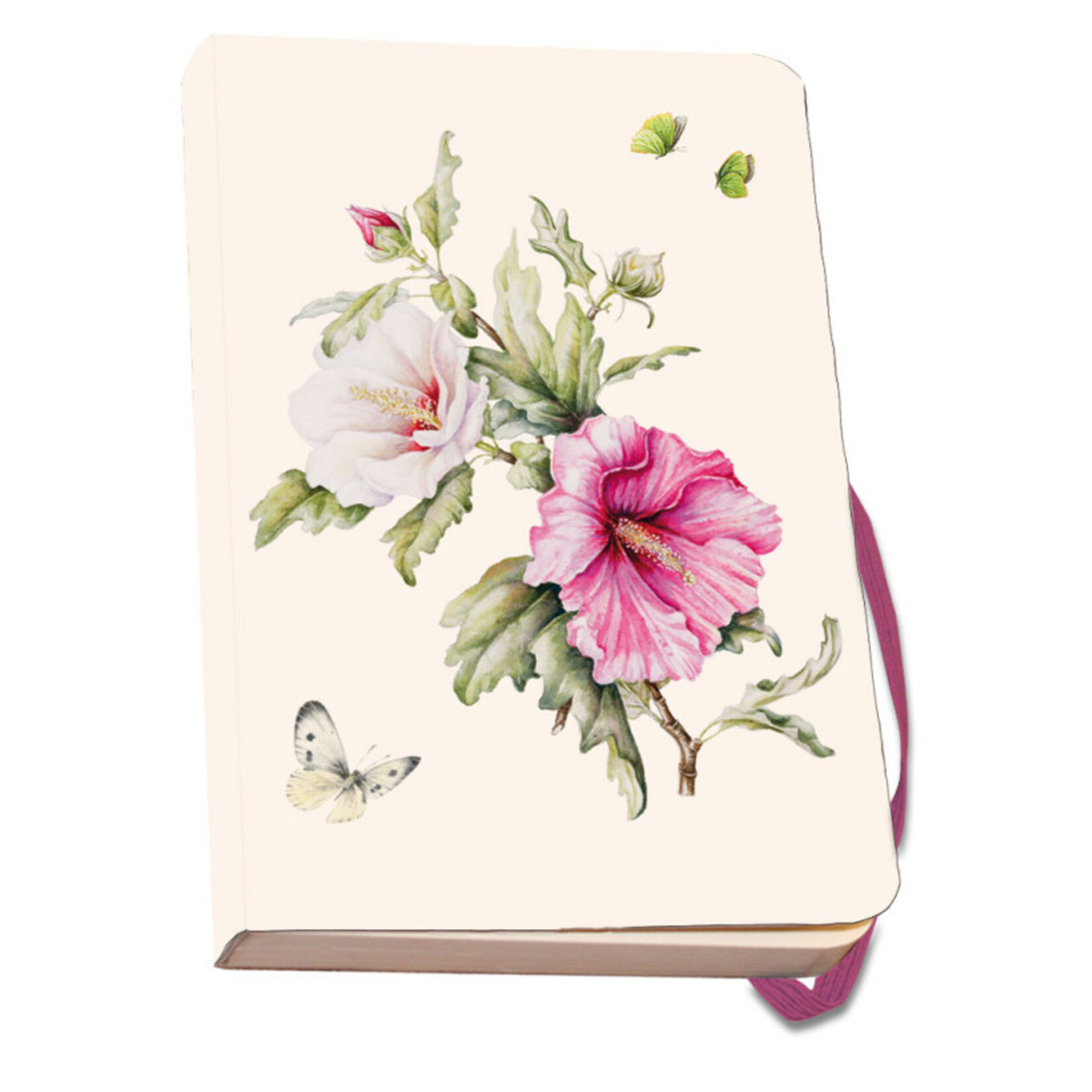 Notitieboek A6, zachte kaft: Hibiscus, Janneke Brinkman-Salentijn