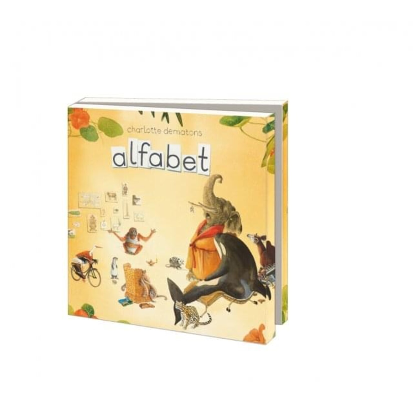 Kaartenmapje met env, vierkant: Alfabet, Charlotte Dematons