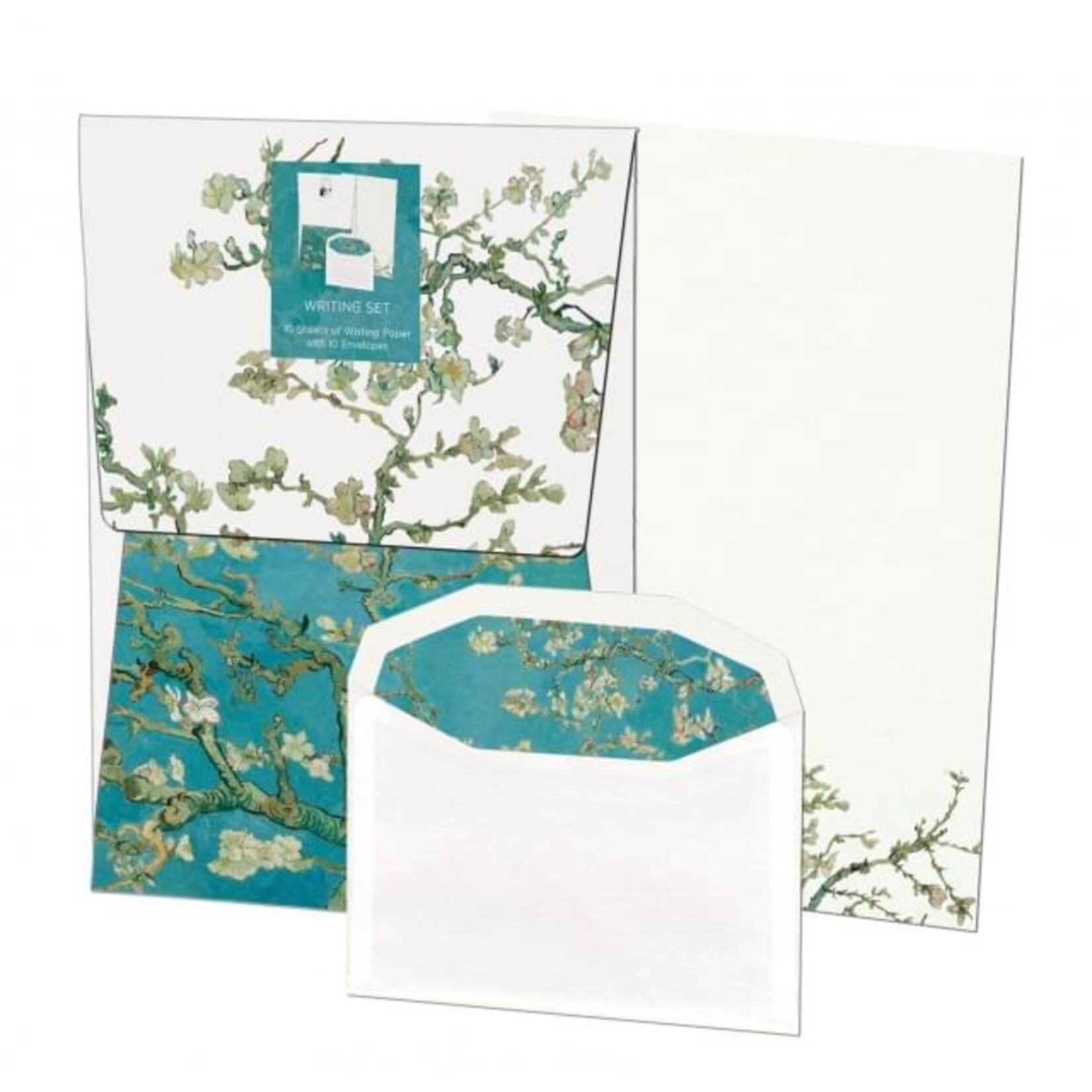 Briefpapier met enveloppen: Almond blossom, Vincent van Gogh, Van Gogh Museum