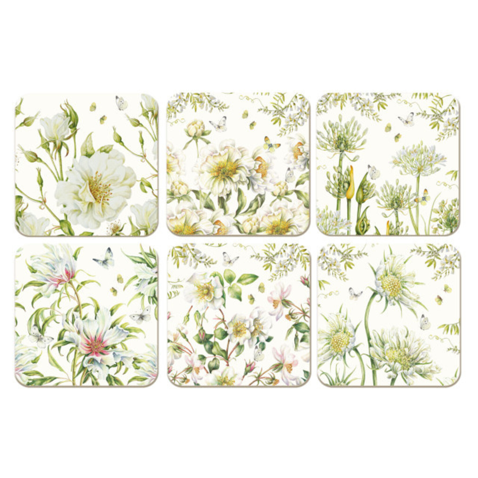 Onderzetters: White Elegance, Janneke Brinkman-Salentijn