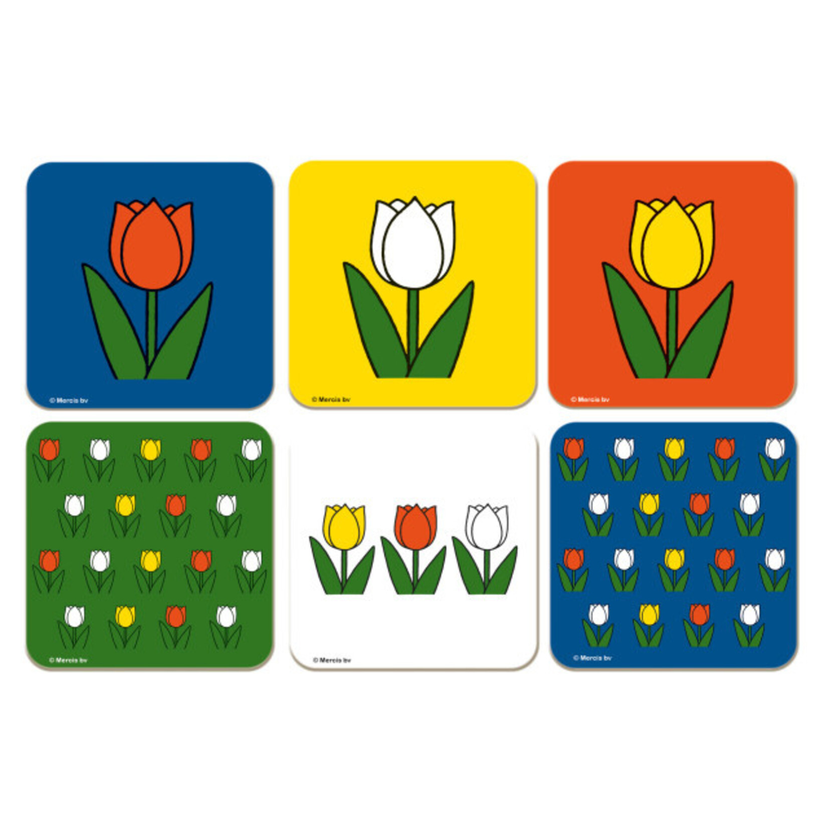 Onderzetters: Tulpen, Dick Bruna