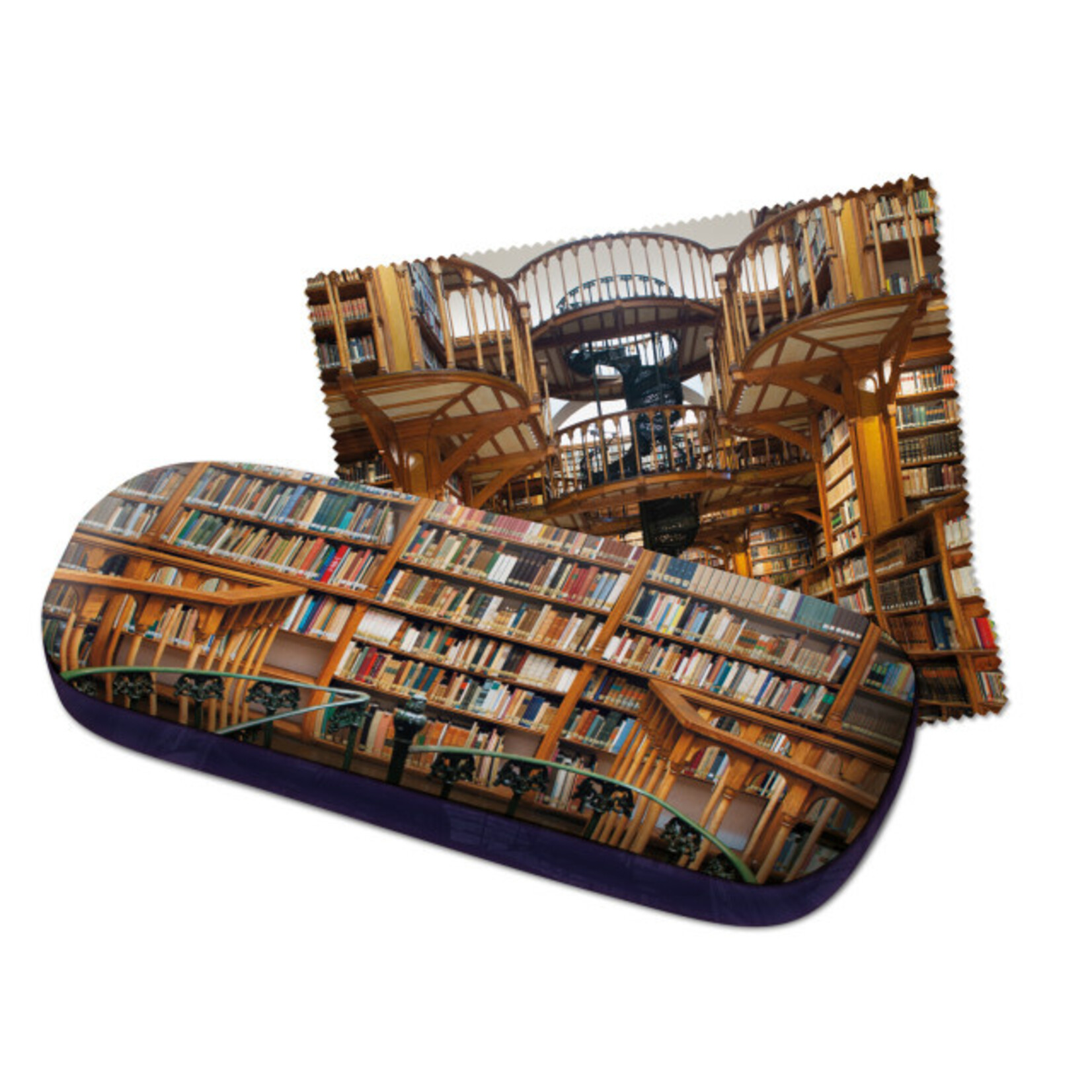 Brillenkoker incl. brillendoekje: Die Klosterbibliothek, Maria Laach