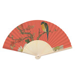 Handwaaier: Album of birds and flowers (rood), Hu Feitao, Chester Beatty
