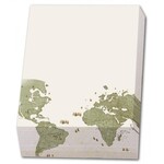 Memo blocnote: Wandkaart van de wereld door Joan Blaeu, Het Scheepvaartmuseum