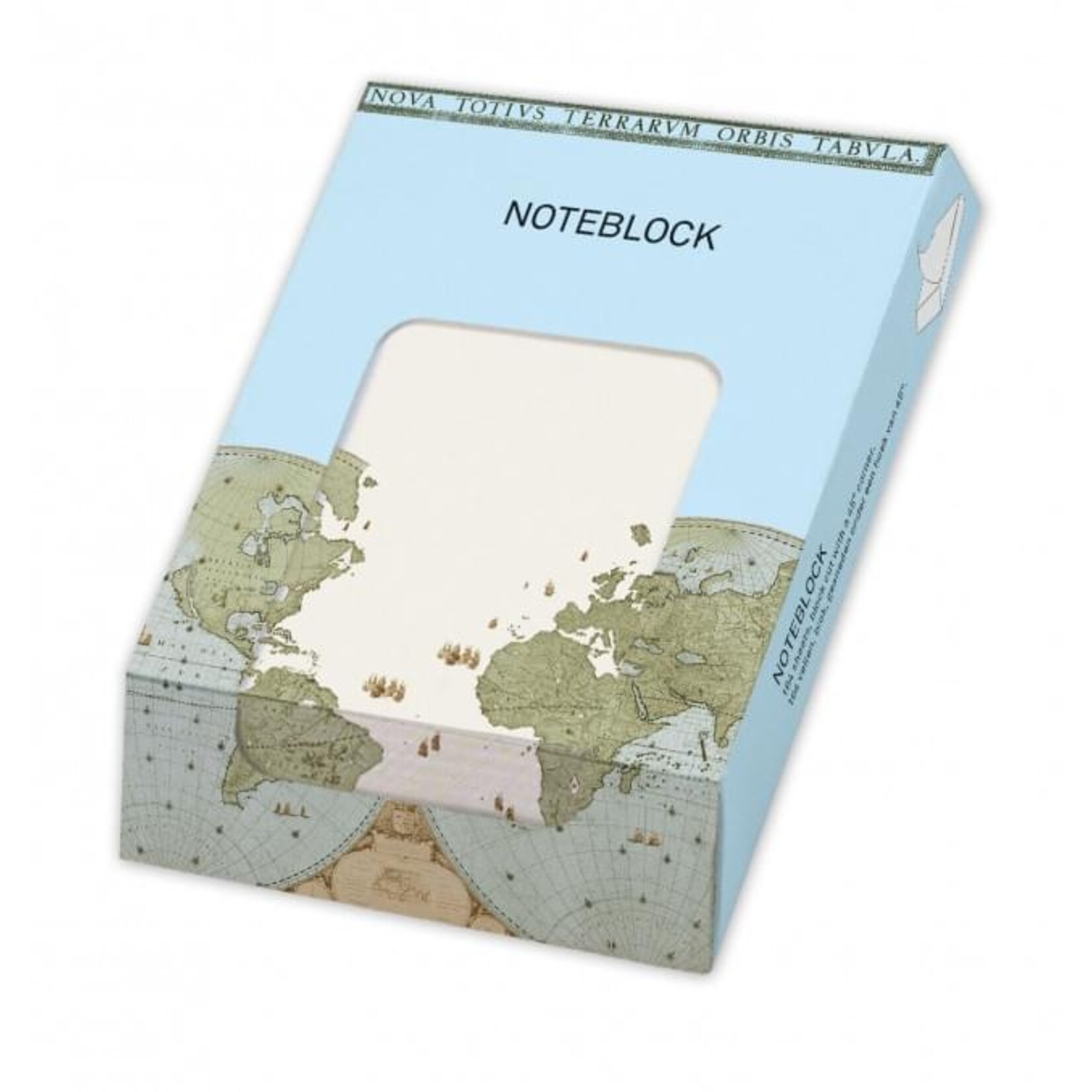 Memo blocnote: Wandkaart van de wereld door Joan Blaeu, Het Scheepvaartmuseum