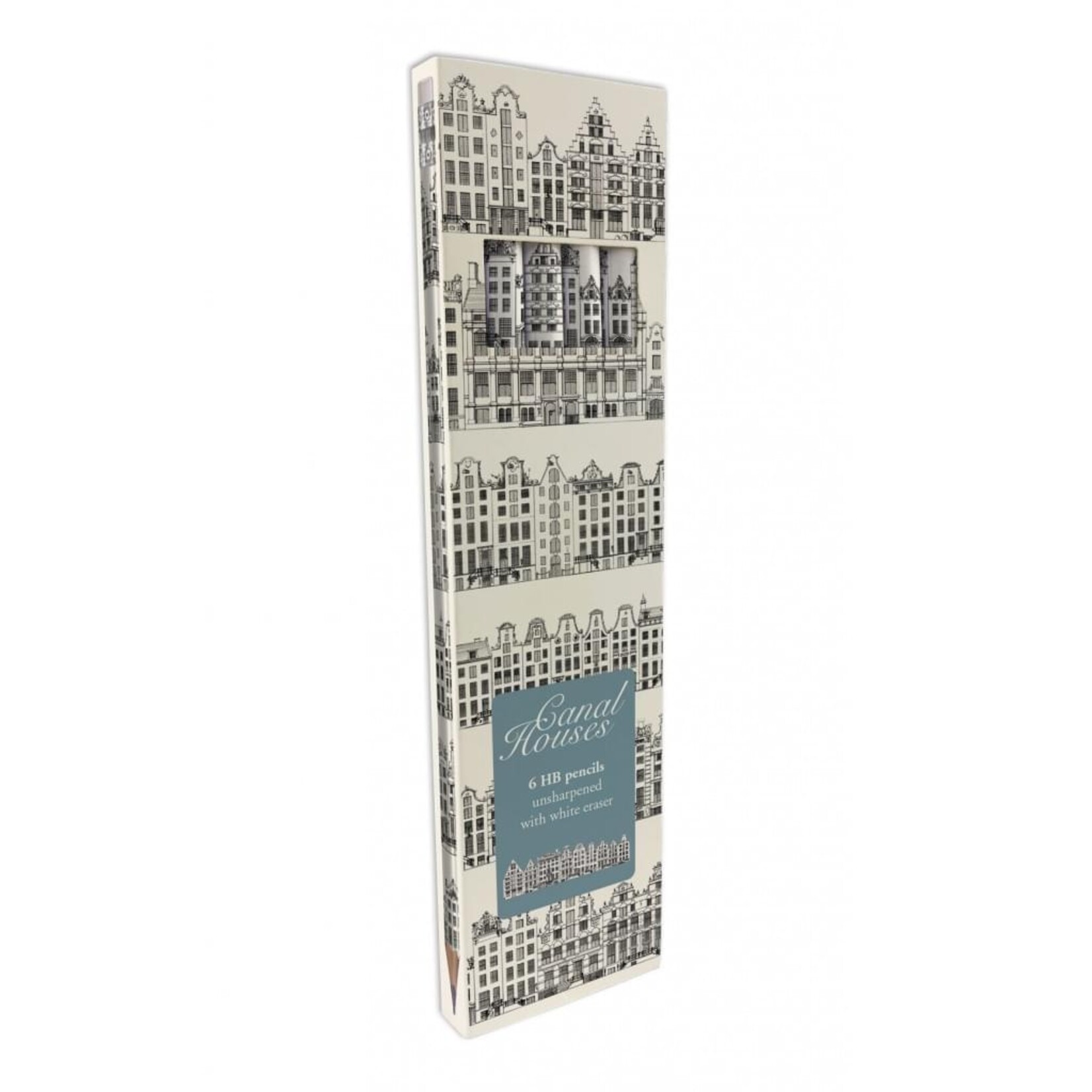 Potloden: Canal Houses, Caspar Jacobsz. Philips, Collection Rijksmuseum Amsterdam