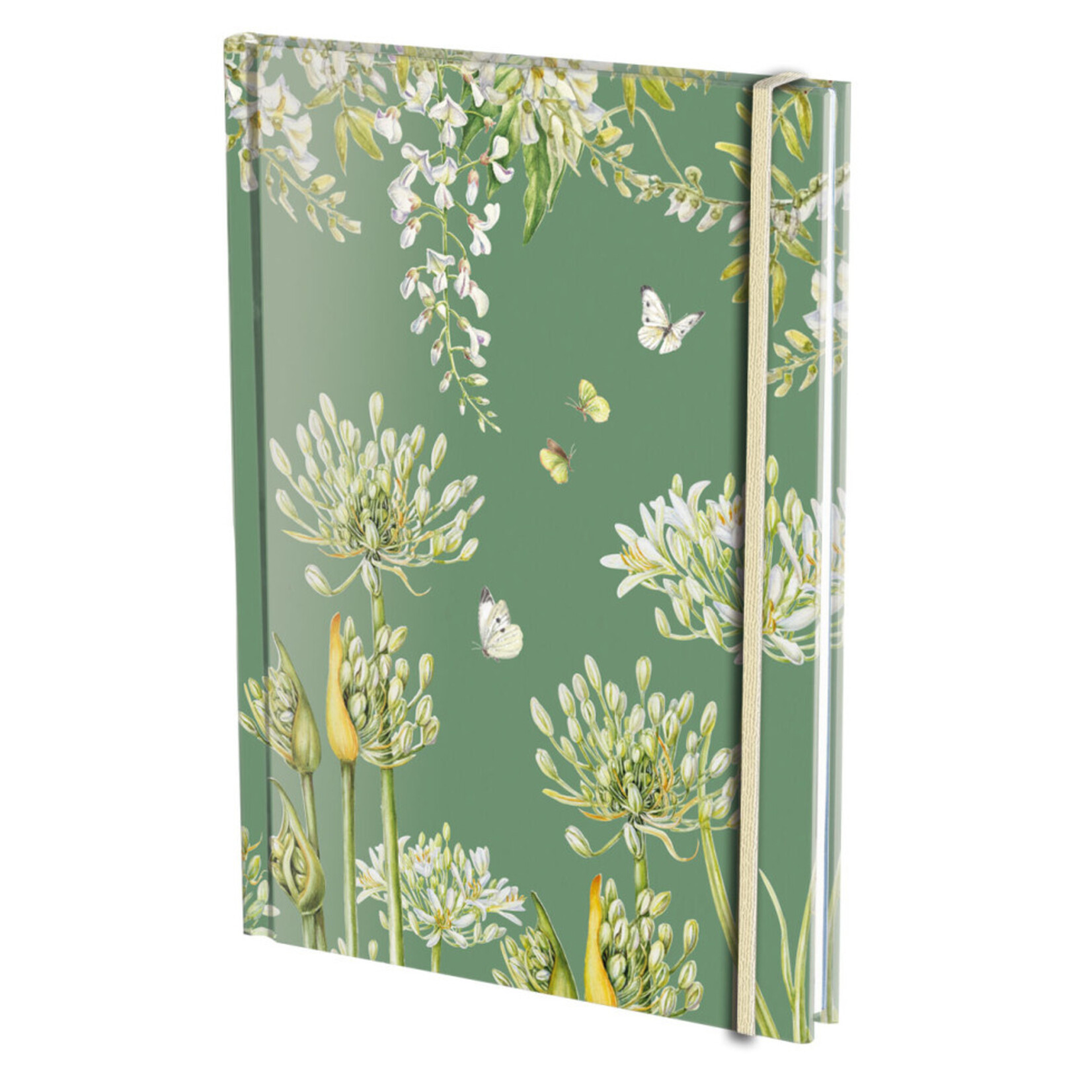 Notitieboek A5, harde kaft: White Elegance, Janneke Brinkman-Salentijn