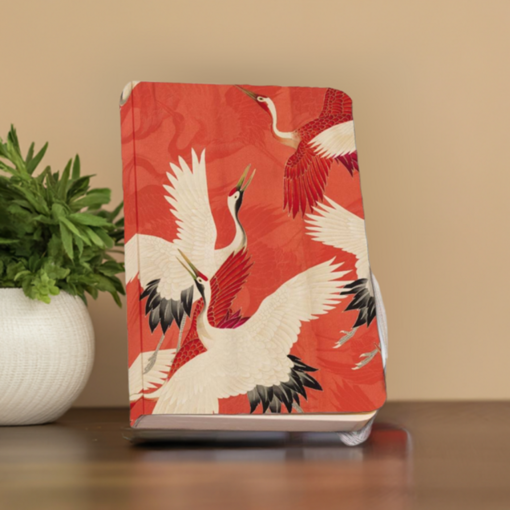 Notitieboek A6, zachte kaft: Woman haori with Red and White Cranes, Collection Rijksmuseum Amsterdam