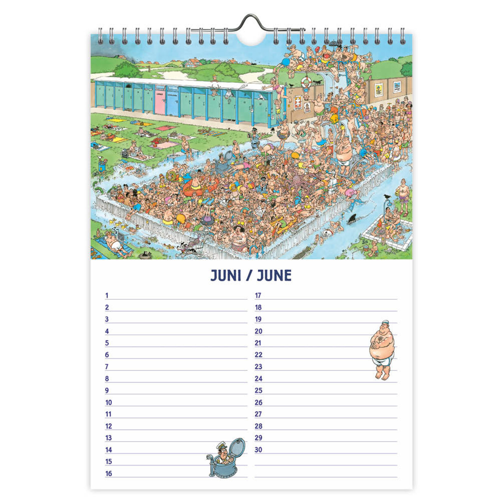 Jan van Haasteren A4 verjaardagskalender