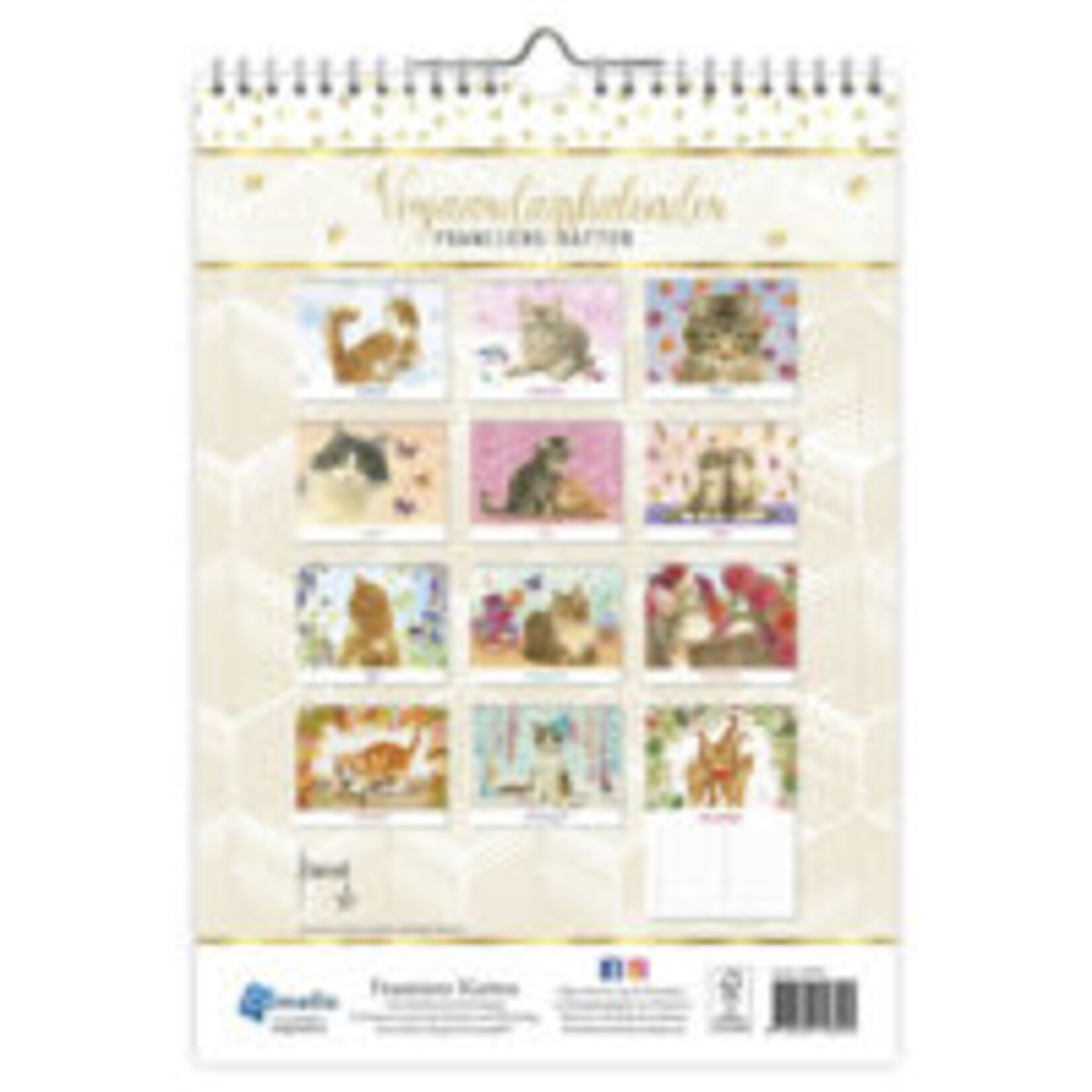 Franciens Katten A4 verjaardagskalender GINGER