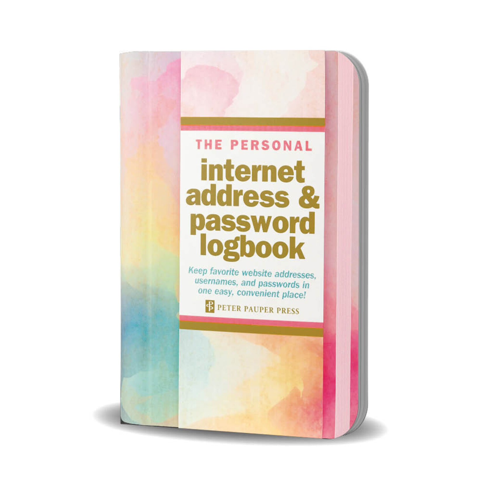 Peter Pauper Logboek Internet address & Password Peter Pauper Watercolor Sunset