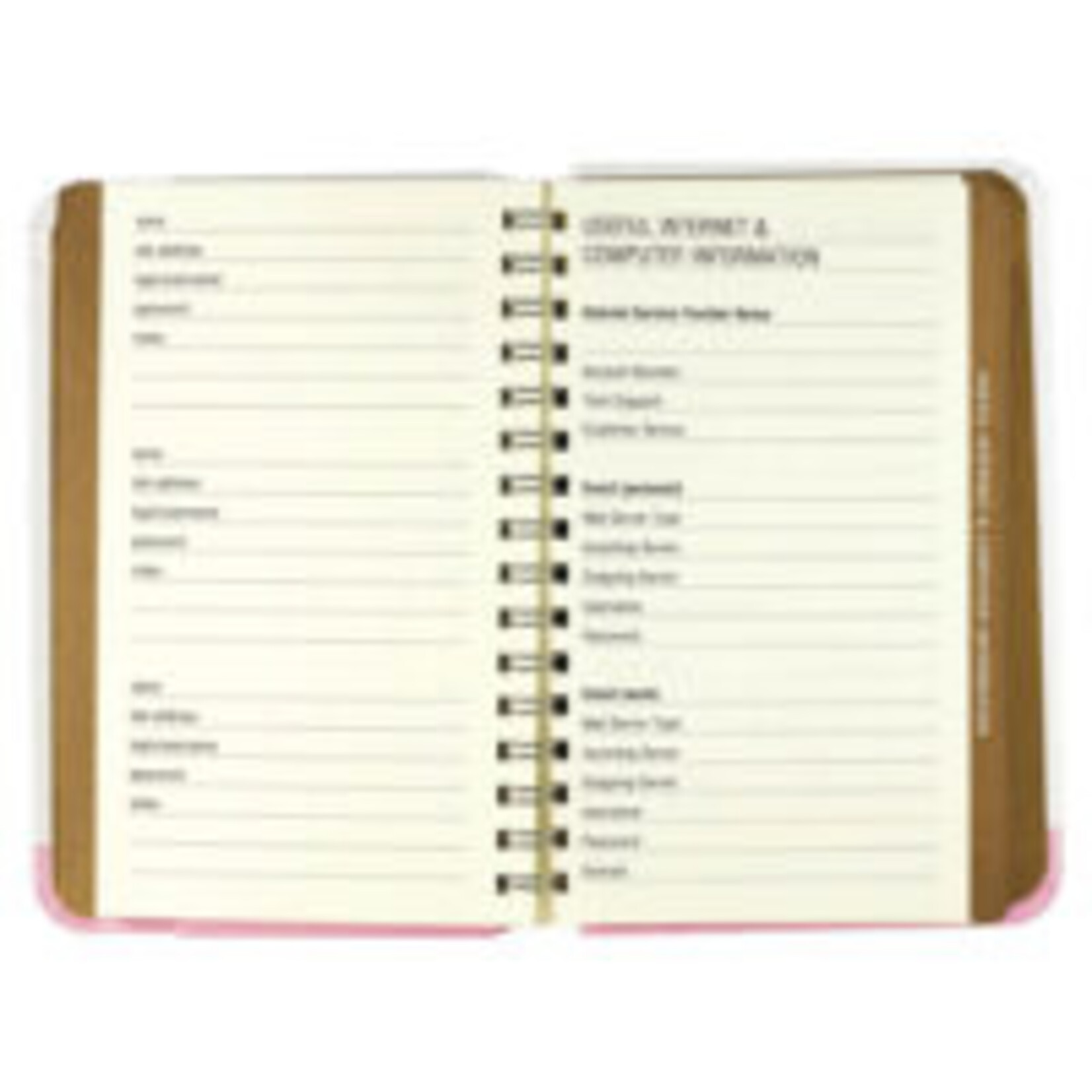 Peter Pauper Logbook Internet address & Password Peter Pauper Tree of Hearts