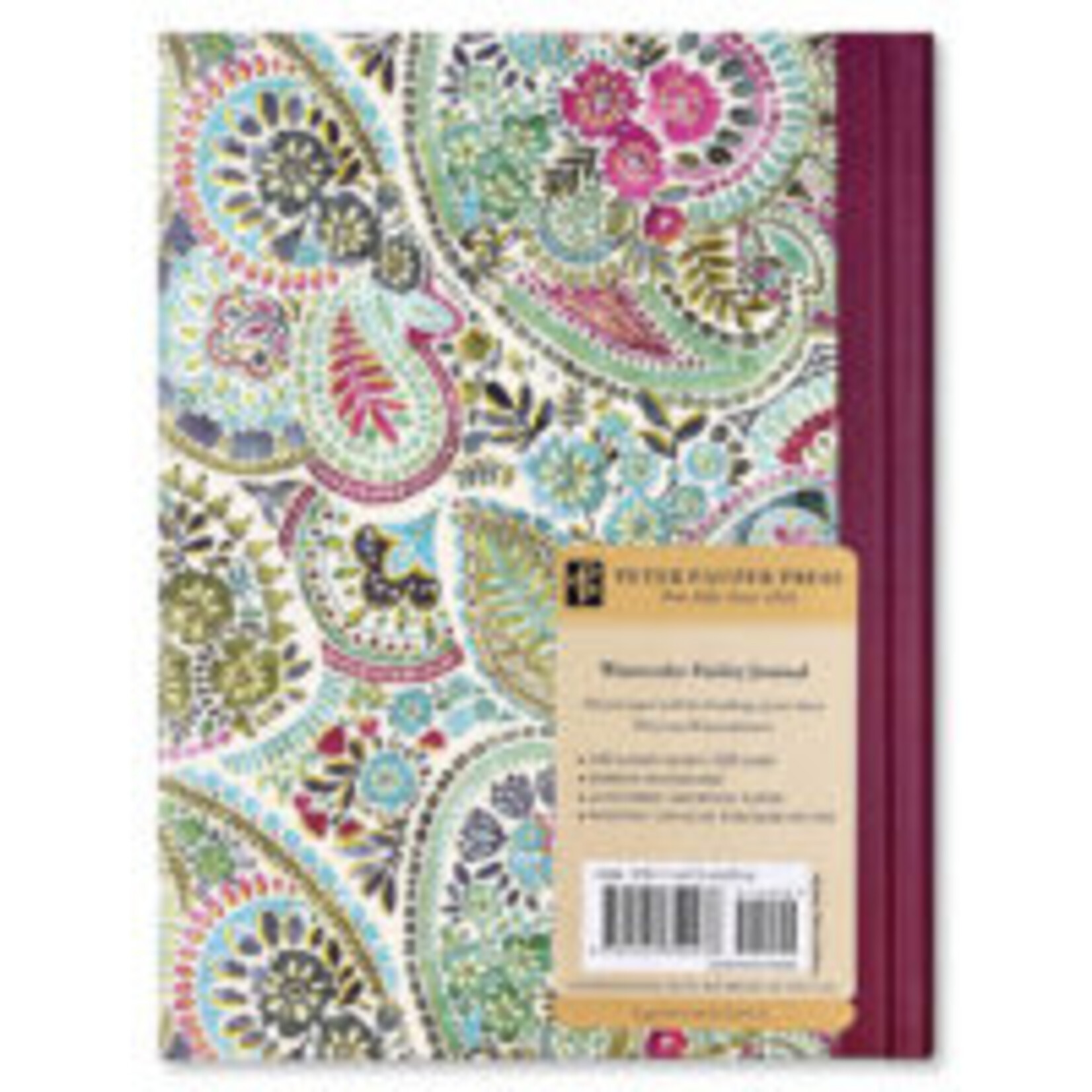 Peter Pauper 4113 Bookbound Journal Peter Pauper Watercolor Paisley