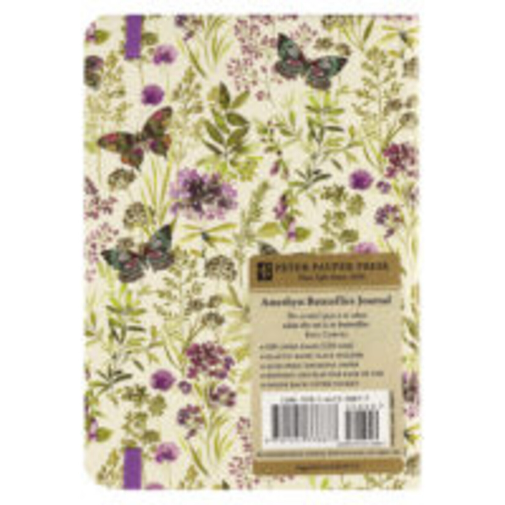 Peter Pauper Compact Journal Peter Pauper Amethyst Butterflies