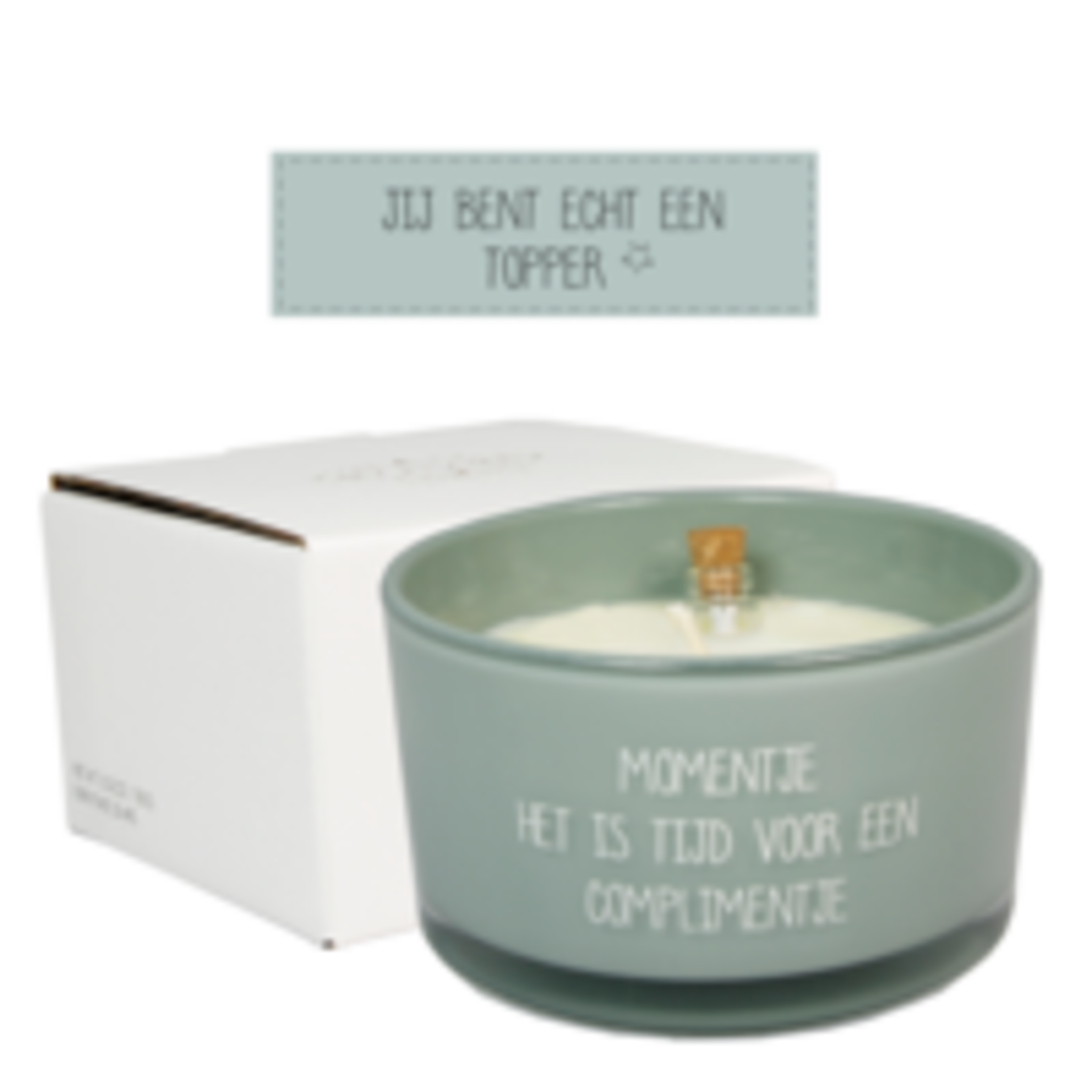 FLESSENPOST KAARS - MOMENTJE. HET IS TIJD VOOR EEN COMPLIMENT