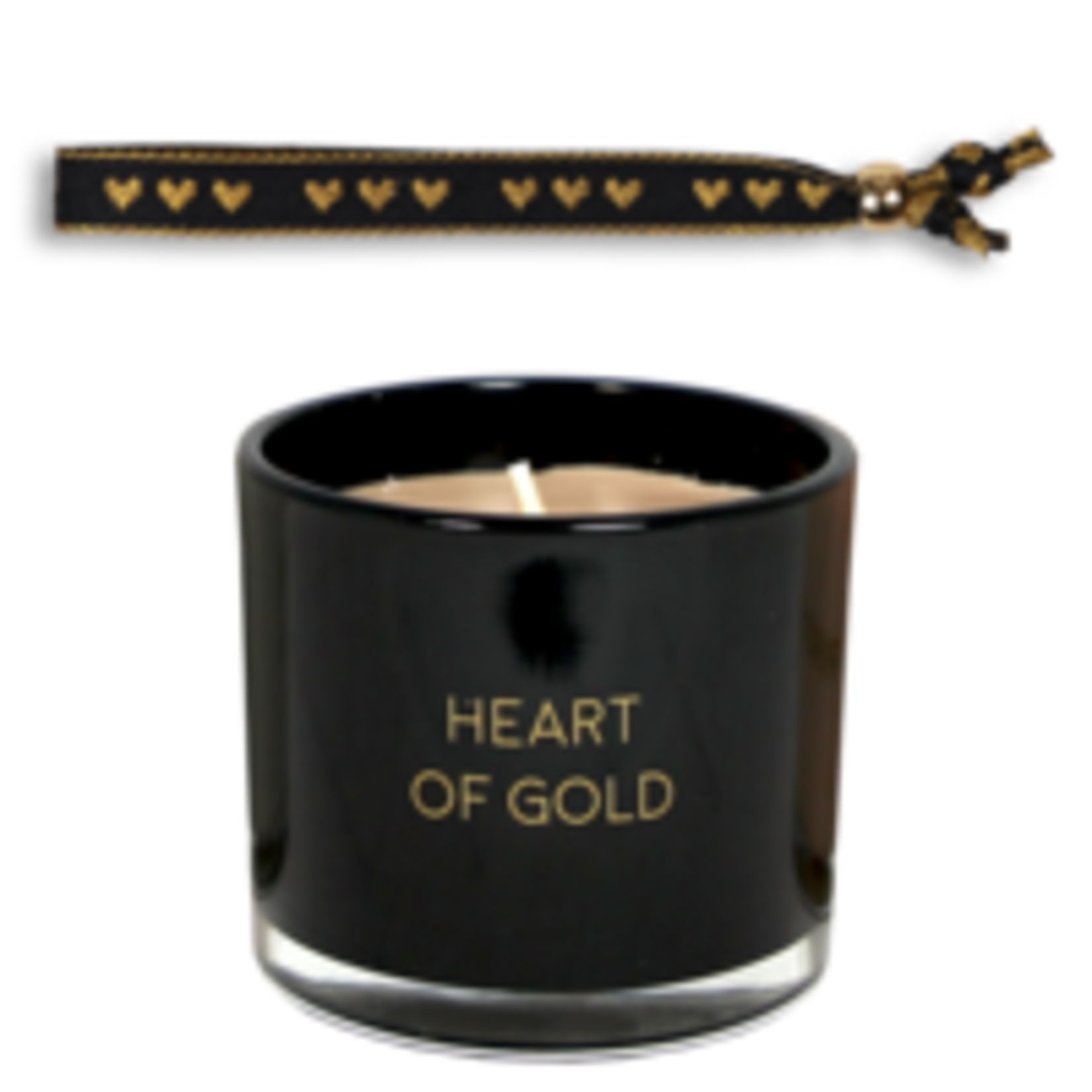 GEURKAARS MET WENS-ARMBAND - HEART OF GOLD