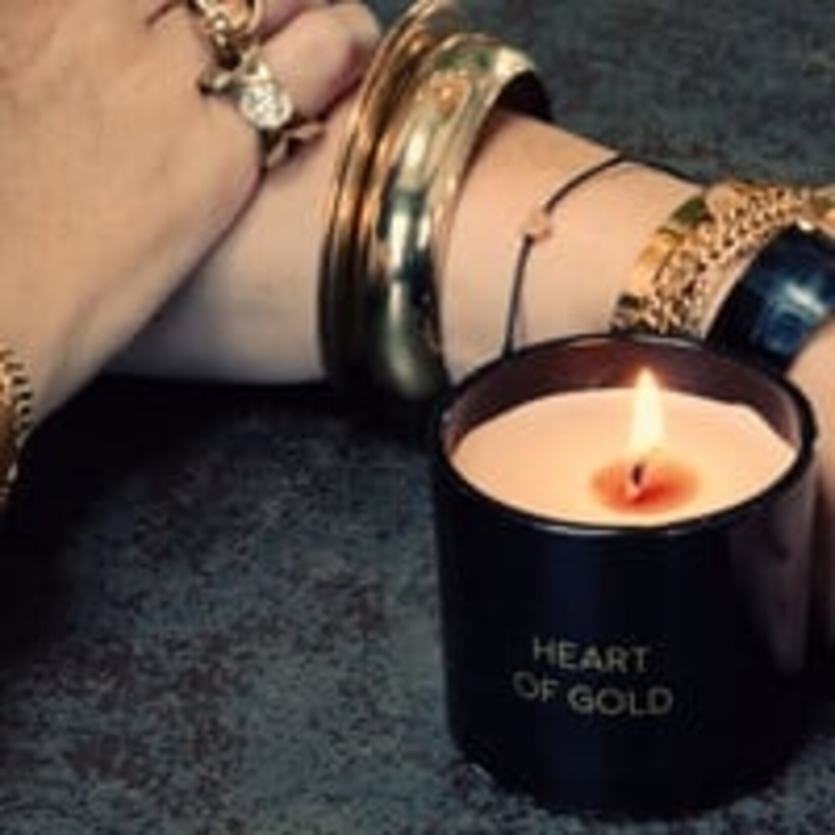 GEURKAARS MET WENS-ARMBAND - HEART OF GOLD