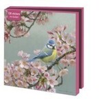Kaartenmapje met env, vierkant: Birds and blossoms, Elwin van der Kolk