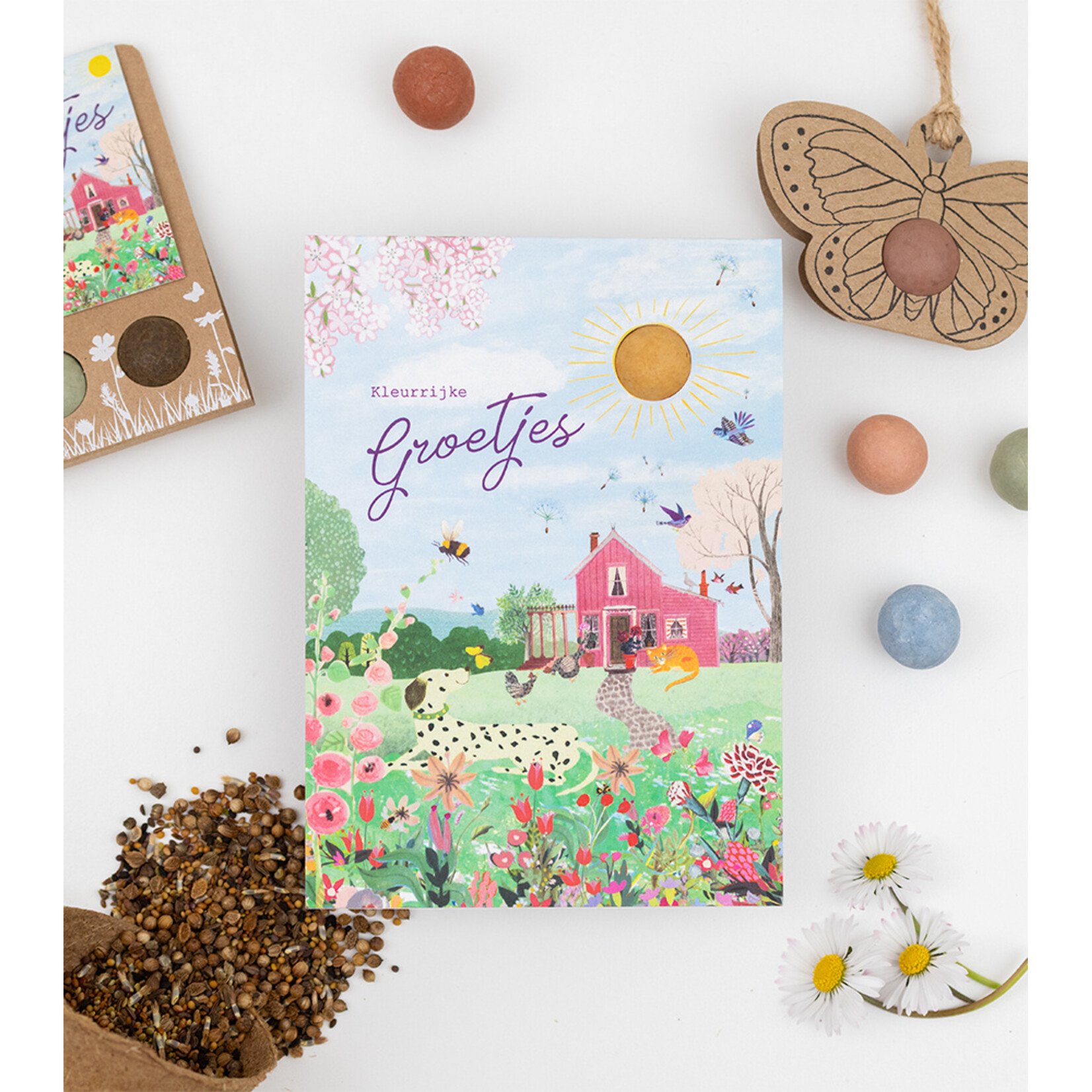 Blossombs card - Kleurijke groetjes