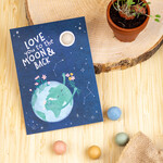 Blossombs card - love you to the moon & back