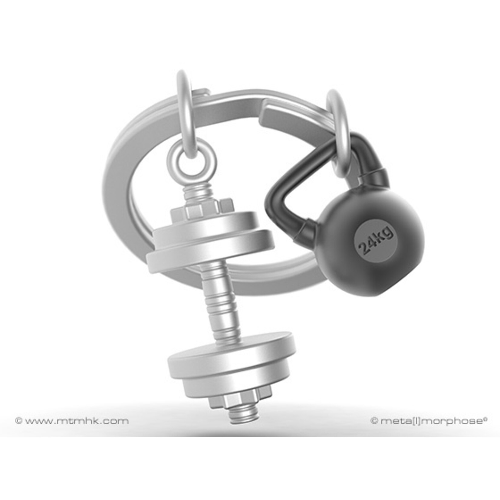 Metalmorphose Dumbbell Key Ring