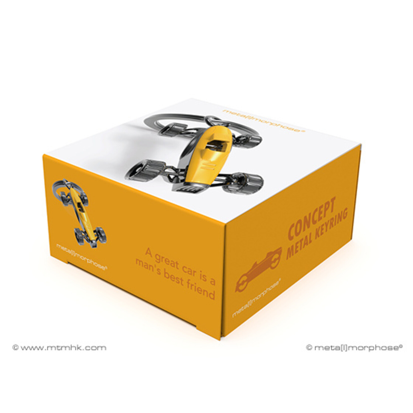Metalmorphose YELLOW CONCEPT CAR KEYRING