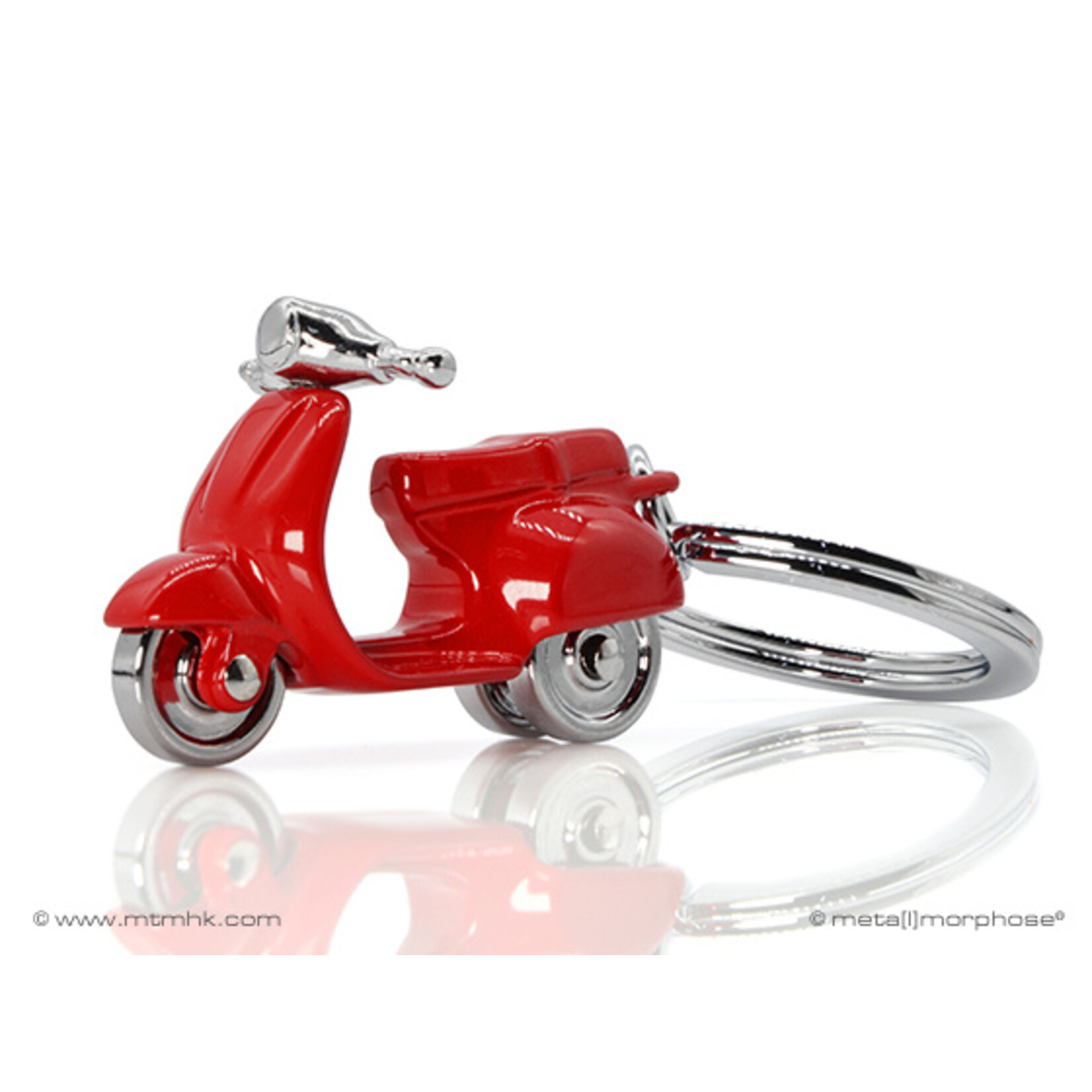 Metalmorphose BRIGHT RED SCOOTER KEYRING