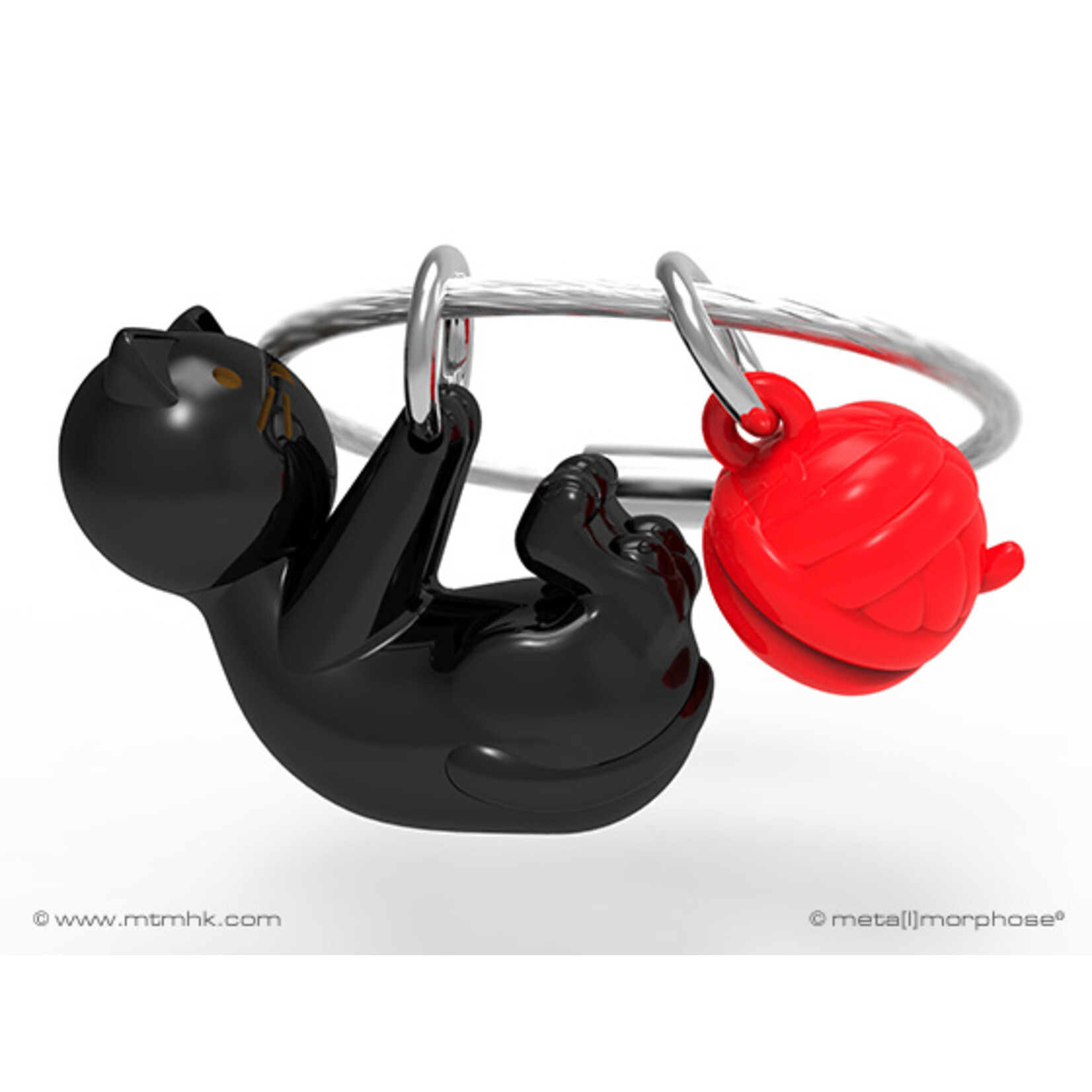 Metalmorphose BLACK CAT KEYRING