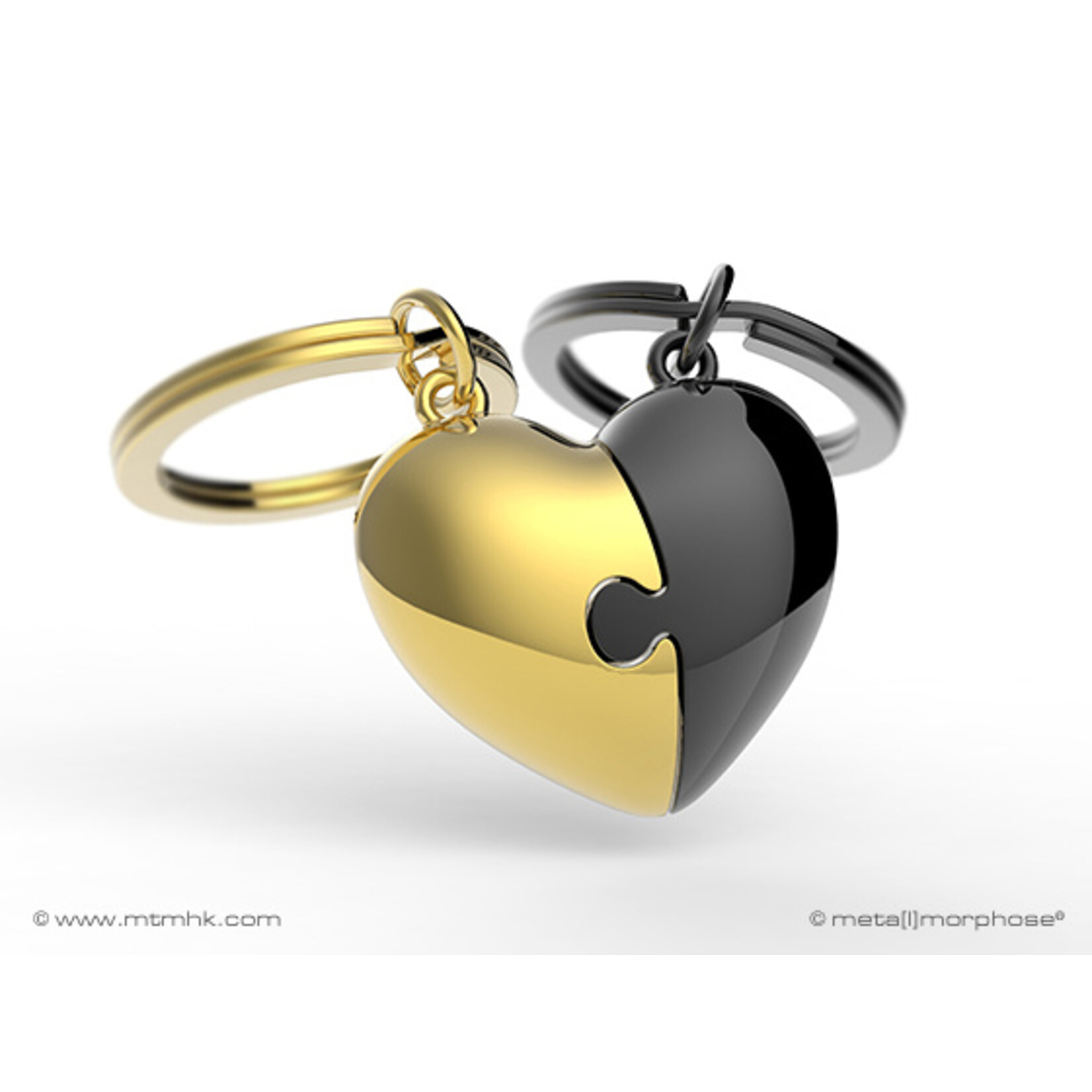 Metalmorphose PUZZLE HEART KEYRING