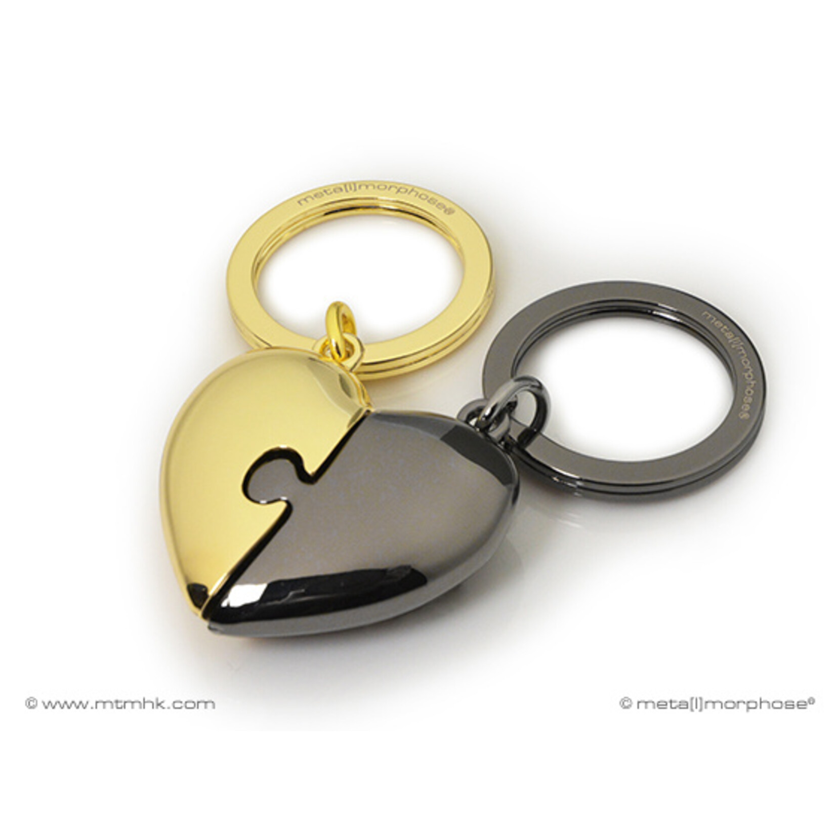 Metalmorphose PUZZLE HEART KEYRING