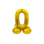 Staande cijferballon 0