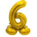 Staande cijferballon 6