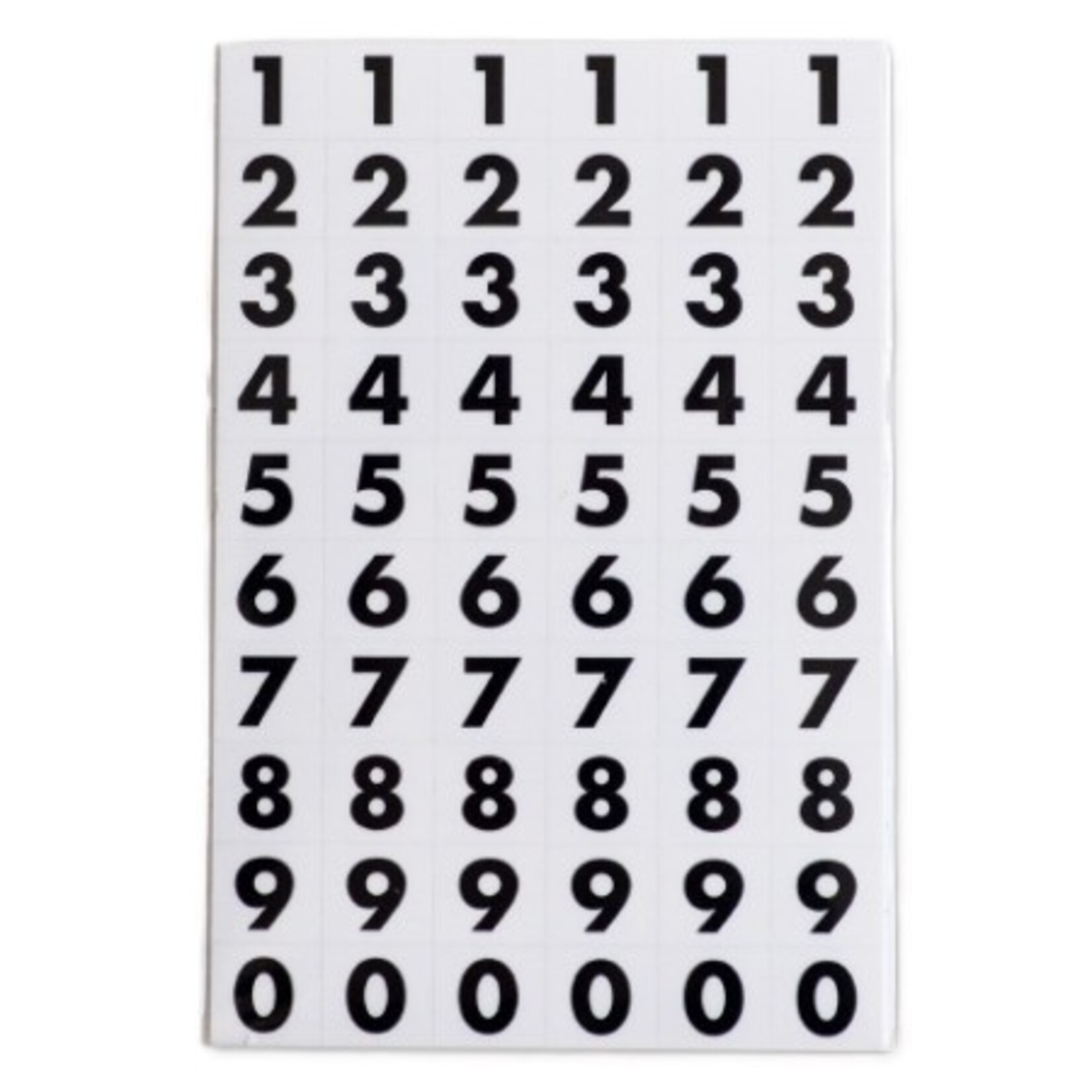 Soho Plakcijfers 0-9 8mm 2 vel