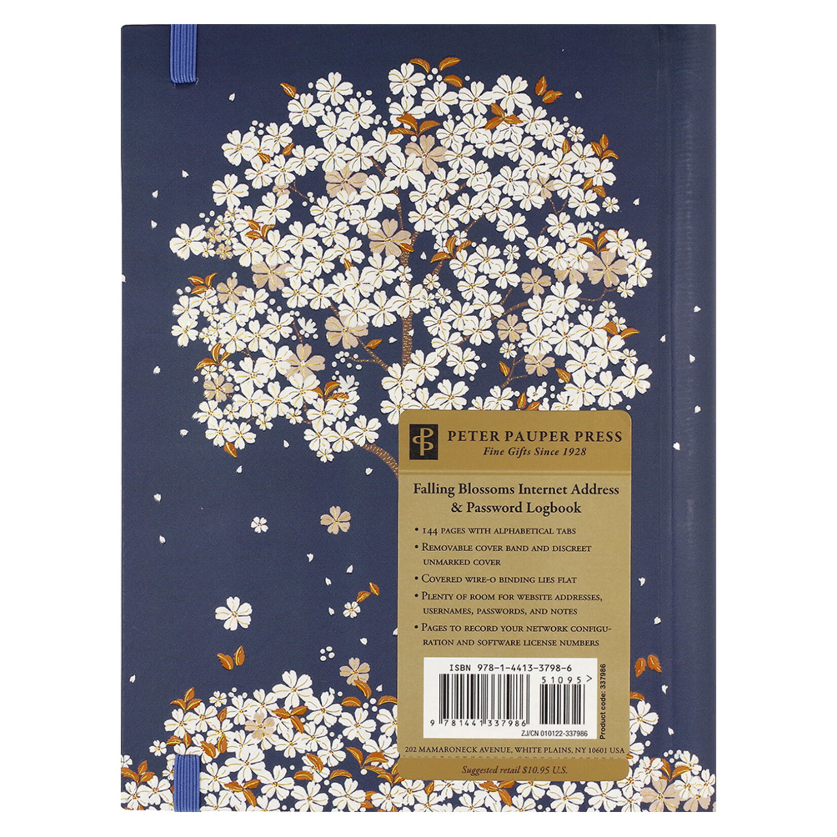 Peter Pauper Logbook Internet address & Password Peter Pauper Amalfi Lemons