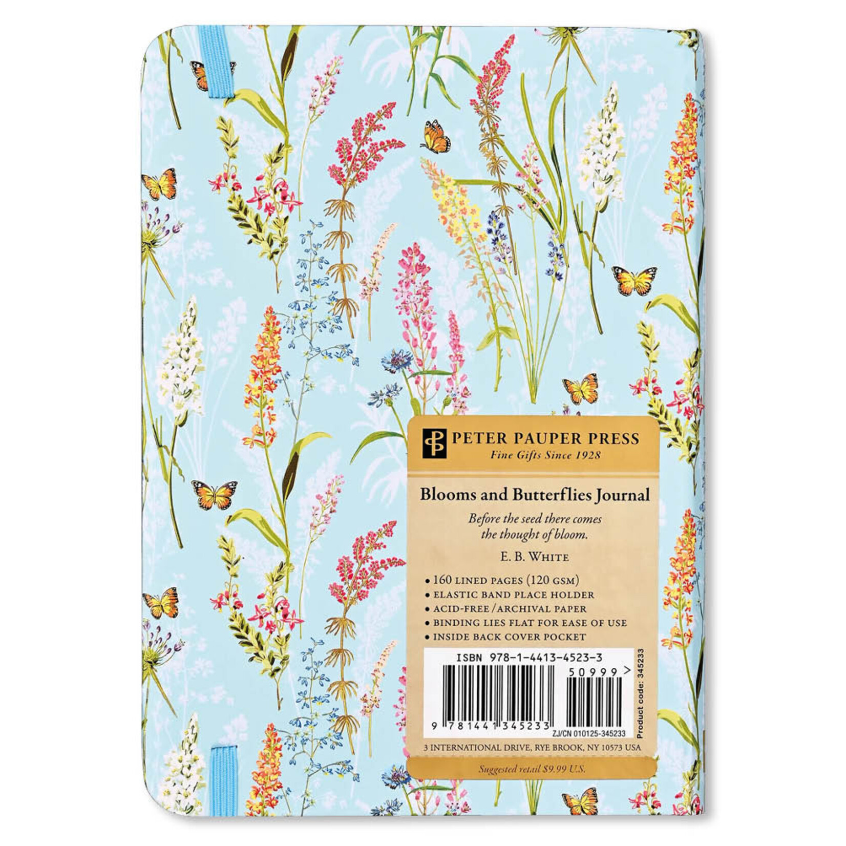 Peter Pauper Compact Journal Peter Pauper Blooms Butterflies