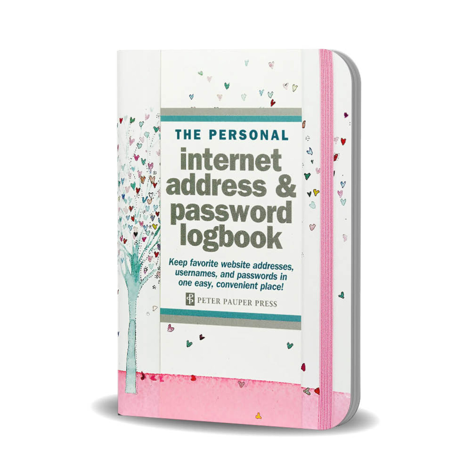 Peter Pauper Logbook Internet address & Password Peter Pauper Tree of Hearts