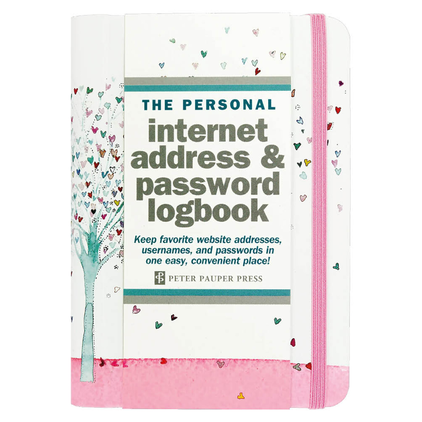 Peter Pauper Logbook Internet address & Password Peter Pauper Tree of Hearts