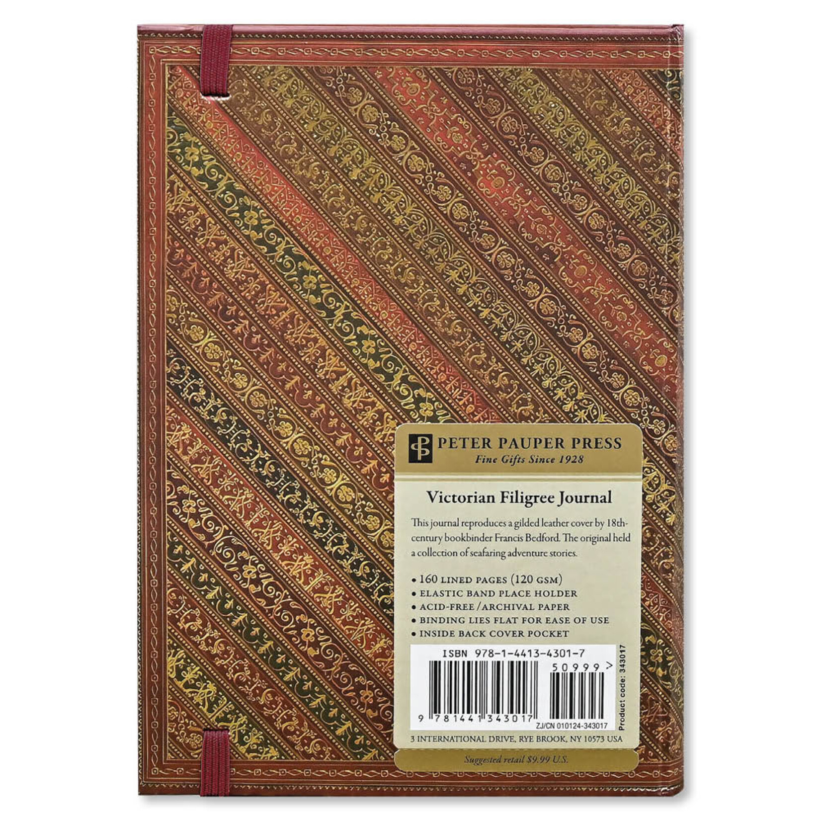 Peter Pauper 4056 Compact Journal Peter Pauper Victorian Filigree