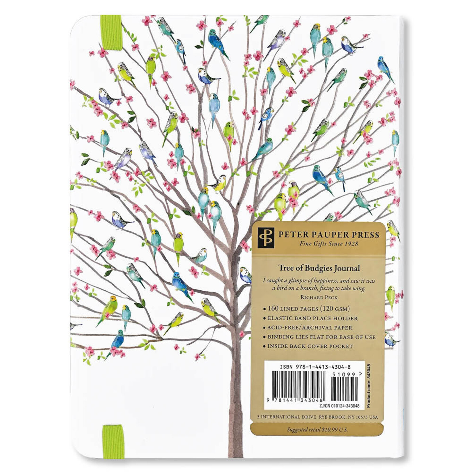Peter Pauper Peter Pauper Journal - Tree of budgies