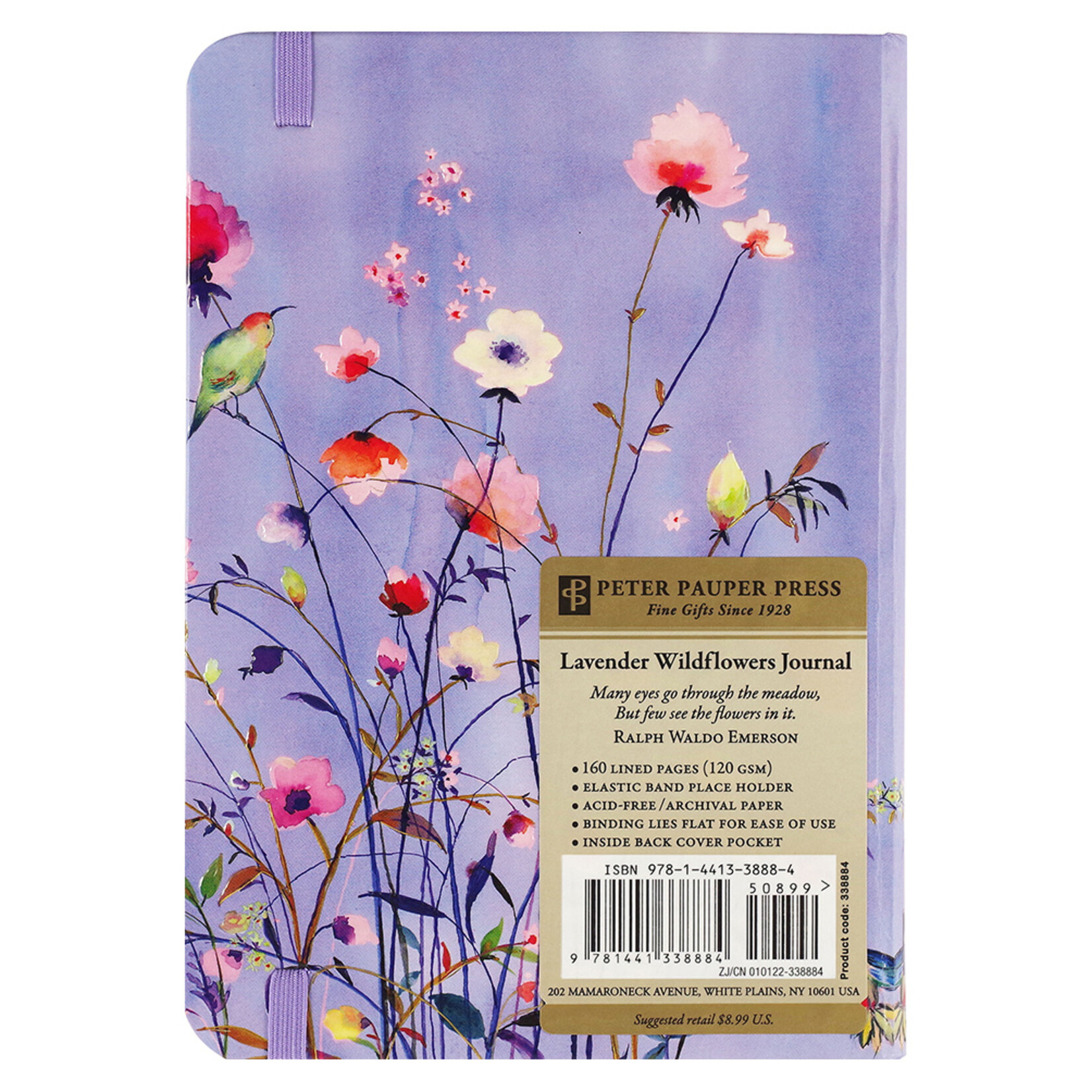 Peter Pauper Compact Journal Peter Pauper Lavender Wildflowers